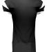 Augusta Sportswear 9583 Youth Slant Football Jerse BLACK/ WHITE back view