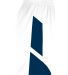 Augusta Sportswear 1733 Step-Back Basketball Short in White/ navy side view