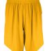 Augusta Sportswear 1733 Step-Back Basketball Short in Gold/ white front view