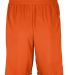 Augusta Sportswear 1733 Step-Back Basketball Short in Orange/ white back view
