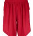 Augusta Sportswear 1733 Step-Back Basketball Short in Red/ white front view