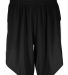 Augusta Sportswear 1733 Step-Back Basketball Short in Black/ white front view