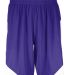 Augusta Sportswear 1733 Step-Back Basketball Short in Purple/ white front view