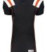 Augusta Sportswear 9580 T-Form Football Jersey in Black/ orange/ white front view