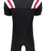 Augusta Sportswear 9581 Youth T-Form Football Jers in Black/ red/ white back view