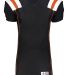 Augusta Sportswear 9581 Youth T-Form Football Jers in Black/ orange/ white front view