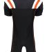 Augusta Sportswear 9581 Youth T-Form Football Jers in Black/ orange/ white back view