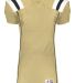 Augusta Sportswear 9581 Youth T-Form Football Jers in Vegas gold/ black/ white front view