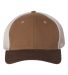 DRI DUCK 3006 Hudson Trucker Cap in Field khaki/ tobacco/ tan front view