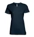 Ei-Lo 3620 - Ladies' Premium Cotton Tee Navy front view