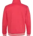 J America 8650 Relay Fleece Quarter-Zip Sweatshirt Red back view