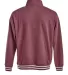 J America 8650 Relay Fleece Quarter-Zip Sweatshirt Maroon back view