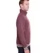 J America 8650 Relay Fleece Quarter-Zip Sweatshirt Maroon side view