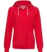 J America 8694 Women’s French Terry Sport Lace S Red front view