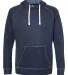 J America 8695 Shore French Terry Hooded Pullover Navy front view