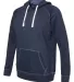J America 8695 Shore French Terry Hooded Pullover Navy side view