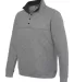 J America 8890 Quilted Snap Pullover Charcoal Heather side view