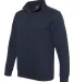 J America 8890 Quilted Snap Pullover Navy side view