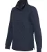 J America 8891 Women’s Quilted Snap Pullover Navy side view