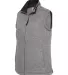 J America 8892 Women’s Quilted Full-Zip Vest Charcoal Heather side view
