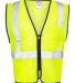 ML Kishigo 1537-1538 Class 2 Double-Pocket Zippere Lime front view