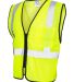 ML Kishigo 1537-1538 Class 2 Double-Pocket Zippere Lime side view