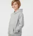 Tultex 320Y - Youth Pullover Hood in Heather grey side view
