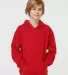 Tultex 320Y - Youth Pullover Hood in Red front view