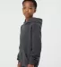 Tultex 320Y - Youth Pullover Hood in Heather charcoal side view