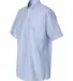 Van Heusen 13V0042 Short Sleeve Oxford Shirt Light Blue side view