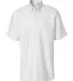 Van Heusen 13V0042 Short Sleeve Oxford Shirt White front view