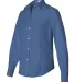 Van Heusen 13V0144 Women's Non-Iron Pinpoint Oxfor Danish French Blue side view