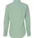 Van Heusen 13V0226 Women's Gingham Check Shirt Green Chicory back view