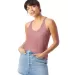 Alternative Apparel 3094 Women's Slinky Jersey Tan ROSE BLOOM front view