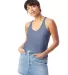 Alternative Apparel 3094 Women's Slinky Jersey Tan STONEWASH BLUE front view