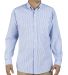 Dickies SS36T Unisex Tall Button-Down Long-Sleeve  BLUE STRIPE front view