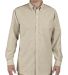 Dickies SS36T Unisex Tall Button-Down Long-Sleeve  LIGHT KHAKI front view