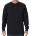 Dickies WL451T Men's Tall Long-Sleeve Heavyweight  BLACK front view