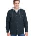 Dickies TJ203 Men's Hooded Duck Quilted Shirt Jack DARK NAVY front view