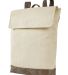Authentic Pigment AP1922 Canvas Rucksack in Natural/ brown front view