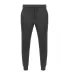 2001 Unisex Fleece Jogger  in Charcoal htr front view