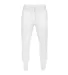2001 Unisex Fleece Jogger  in White front view