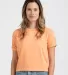 Tultex 1920 - Women's Heritage Retro Crop Top in Cantaloupe front view