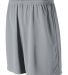 Augusta Sportswear 805 Wicking Mesh Short in Silver grey front view