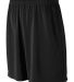 Augusta Sportswear 805 Wicking Mesh Short in Black front view