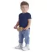 Delta Apparel 11000 Infant SS Tee in Athletic navy front view