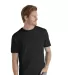 Delta Apparel 11600L   Adult S/S Tee in Black front view