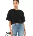 Bella + Canvas 6482 Fast Fashion Women's Jersey Cr in Black front view