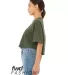 Bella + Canvas 6482 Fast Fashion Women's Jersey Cr in Military green side view