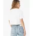 Bella + Canvas 6482 Fast Fashion Women's Jersey Cr in White back view